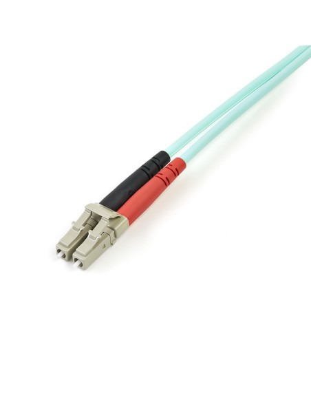Cable de 3m de Fibra Óptica Multimodo LC/UPC a LC/UPC OM4 - 50/125µm - Fibra LOMMF/VCSEL - Redes de 100G - Cable LSZH - Baja Pé